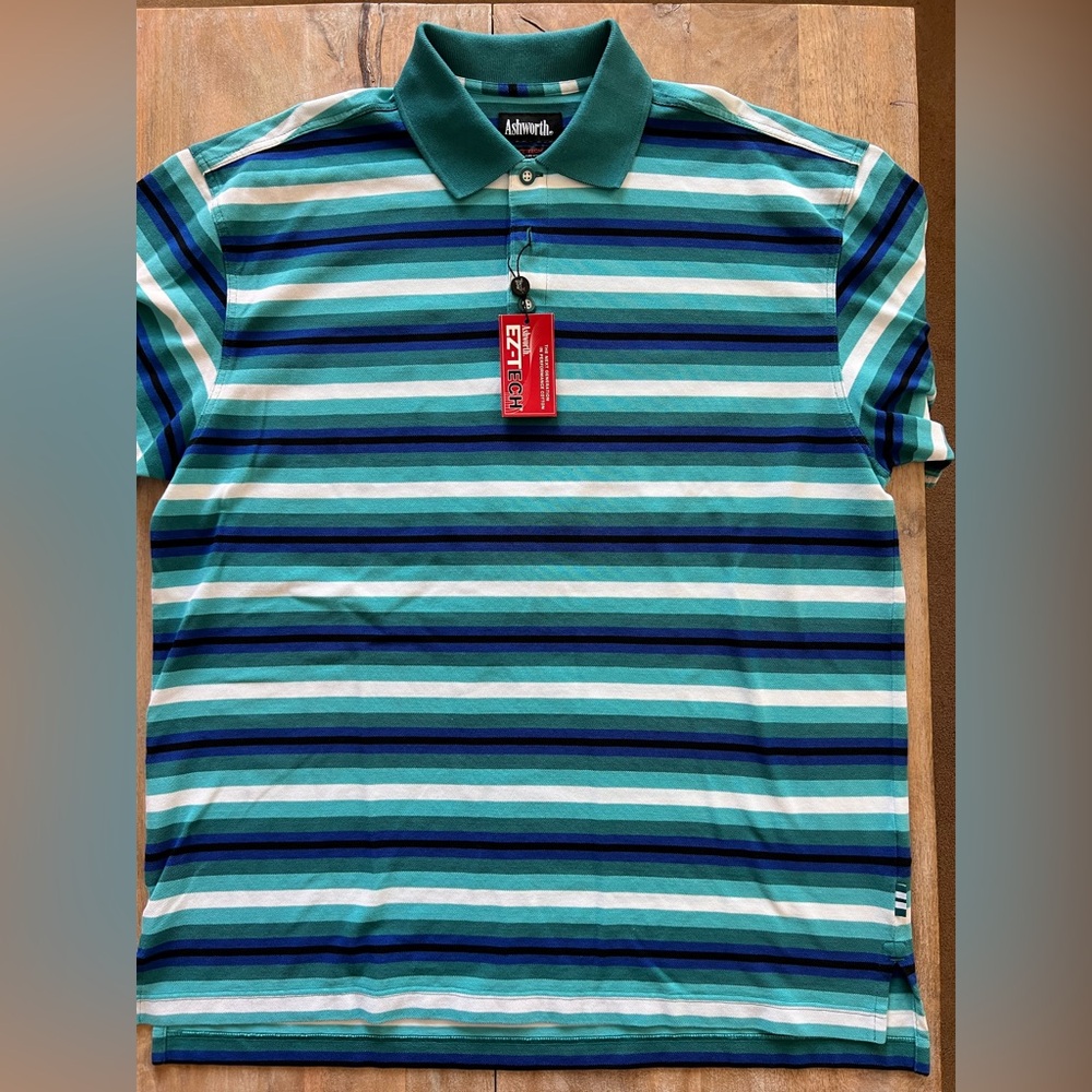 3/$90 NEW Ashworth Vintage Golf Polo
